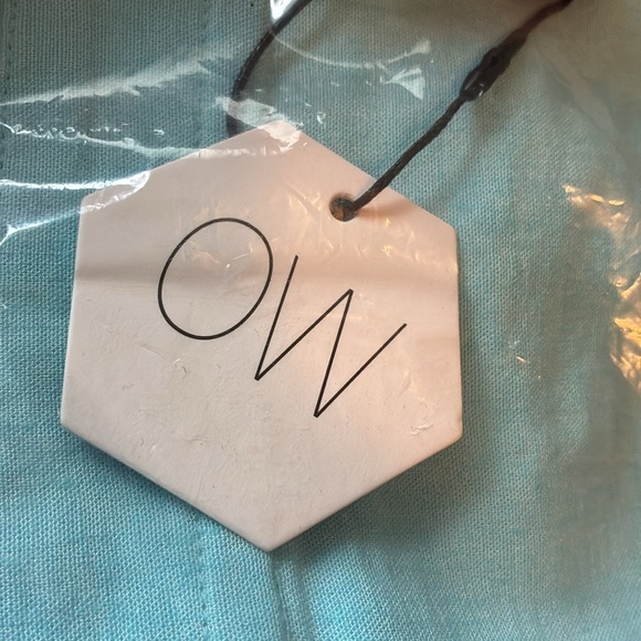 OW Collection Iris Tube Top Coral Blue Large Tie Back Large - Picture 7 of 7